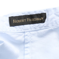 Robert Friedman Oberteil aus Baumwolle in Blau