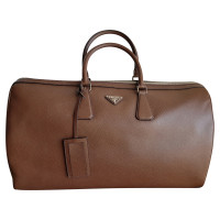 Prada Travel bag Leather in Brown
