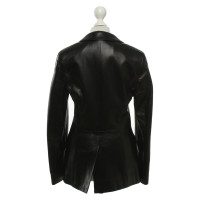 Hugo Boss Leather blazer in black