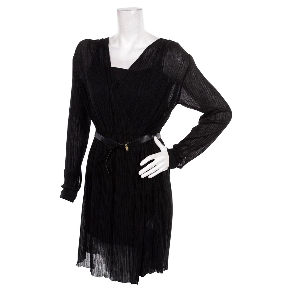 Kaviar Gauche Kleid aus Viskose in Schwarz