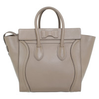 Céline Luggage Mini Leer in Taupe