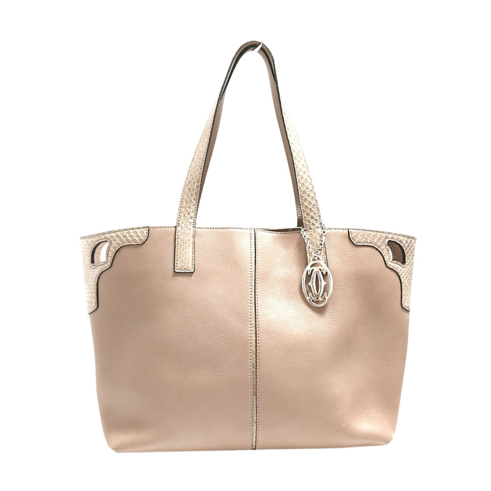 Cartier Tote bag Leather in Pink