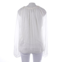 Lanvin Top Silk in White