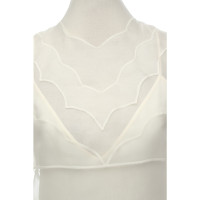 Christian Dior Oberteil aus Seide in Weiß