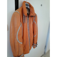 Mabrun Veste/Manteau en Cuir en Orange