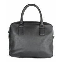 Versace Reisetasche aus Leder in Schwarz