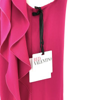 Red Valentino Kleid aus Viskose in Fuchsia