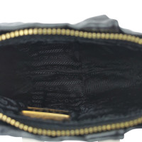Prada Clutch aus Leder in Schwarz