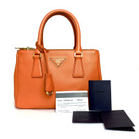 Prada Galleria Mini in orange leather