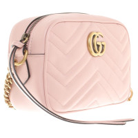Gucci GG Marmont Camera Bag Mini Leer in Huidskleur