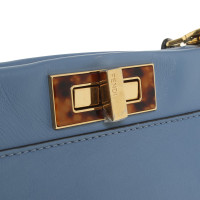 Fendi Peekaboo Bag Large Leer in Blauw