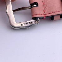 Gucci Armreif/Armband aus Leder in Rosa / Pink