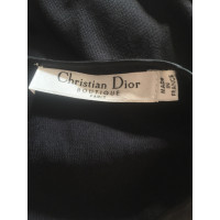Christian Dior Oberteil aus Seide in Schwarz