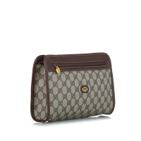 Gucci Clutch aus Canvas in Beige