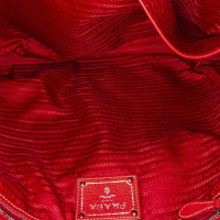 Prada Tote Bag aus Leder in Rot