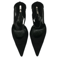 Sergio Rossi Pumps/Peeptoes aus Leder in Schwarz