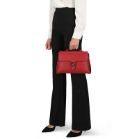 Gucci Interlocking Top Handle Bag aus Leder in Rot