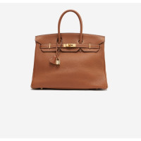 Hermès Birkin Bag 35 aus Leder in Beige
