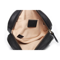 Gucci Marmont Camera Belt Bag aus Leder in Schwarz