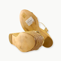 Casadei Sandalen aus Leder in Gold