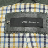 Dsquared2 Jacke/Mantel aus Leder in Grün