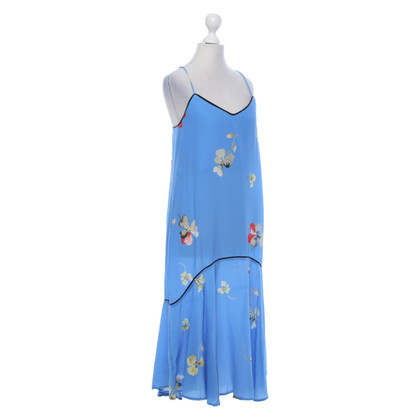Ganni Dress Silk in Blue