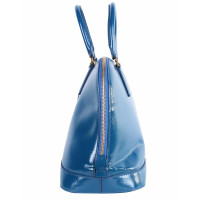 Prada Tote Bag aus Leder in Blau