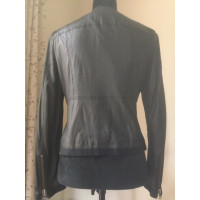 Marc Cain Jacket/Coat Leather in Black