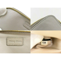 Miu Miu Clutch Bag Leather in Grey