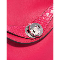 Hermès Lindy aus Leder in Rosa / Pink