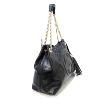 Gucci Soho Tote Bag aus Leder in Schwarz