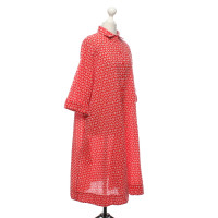 Lisa Marie Fernandez Kleid aus Baumwolle in Rot