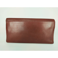 Cartier Clutch aus Leder in Bordeaux