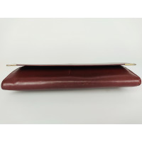 Cartier Clutch en Cuir en Bordeaux