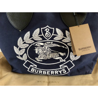 Burberry Shopper aus Baumwolle in Blau