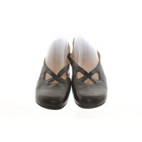 Truman's Slippers/Ballerina's Leer in Zwart