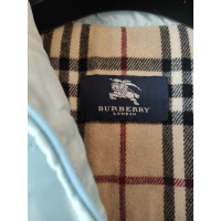 Burberry Jacke/Mantel aus Wolle in Türkis
