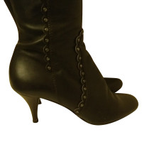 Christian Dior Christian Dior brown leather boots
