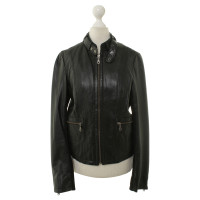 Bruuns Bazaar Black leather jacket 