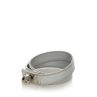 Hermès Armreif/Armband aus Leder in Grau