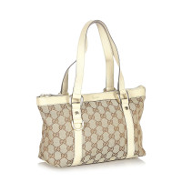 Gucci Shoulder bag Canvas in Beige