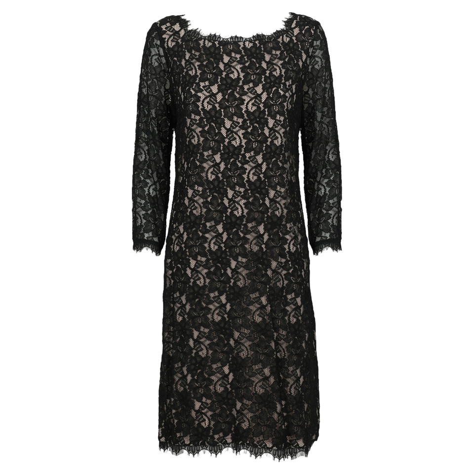 Diane Von Furstenberg Kleid aus Baumwolle in Schwarz