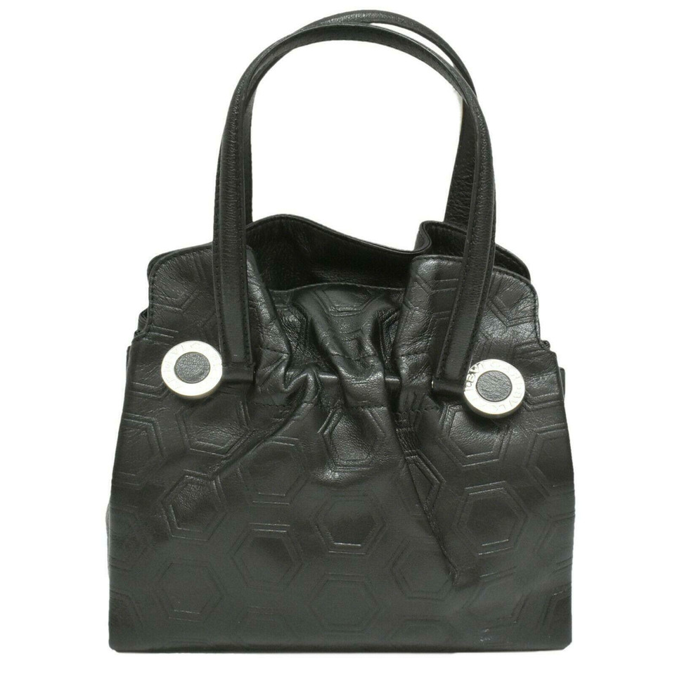 Bulgari Handtasche aus Leder in Schwarz