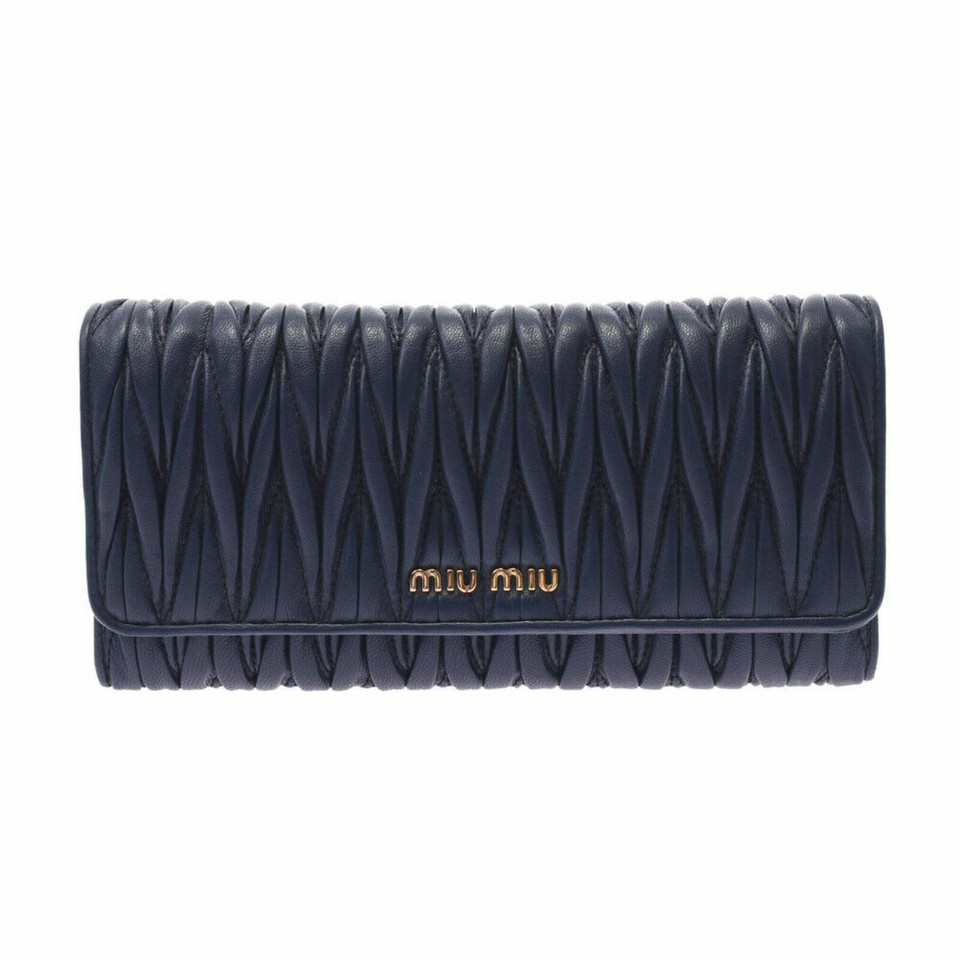 Miu Miu Bag/Purse Leather in Blue