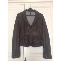 Marc Cain Blazer Leather in Brown