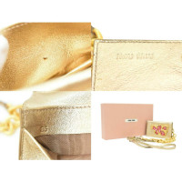 Miu Miu Bag/Purse Leather in Gold
