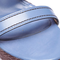 Sergio Rossi Sandalen aus Leder in Blau