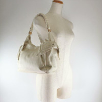 Salvatore Ferragamo Handtasche aus Leder in Weiß