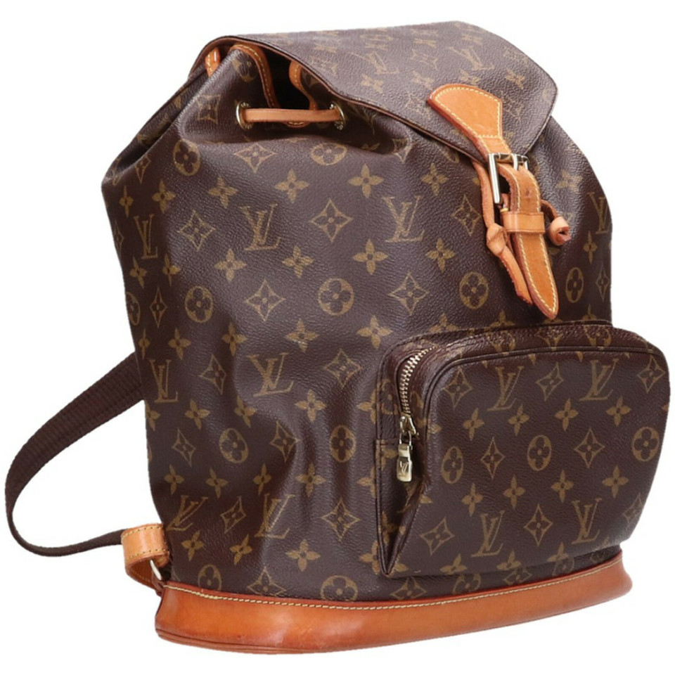 Louis Vuitton Montsouris Backpack GM31 aus Canvas in Braun