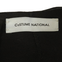 Costume National Weste aus Leder in Schwarz